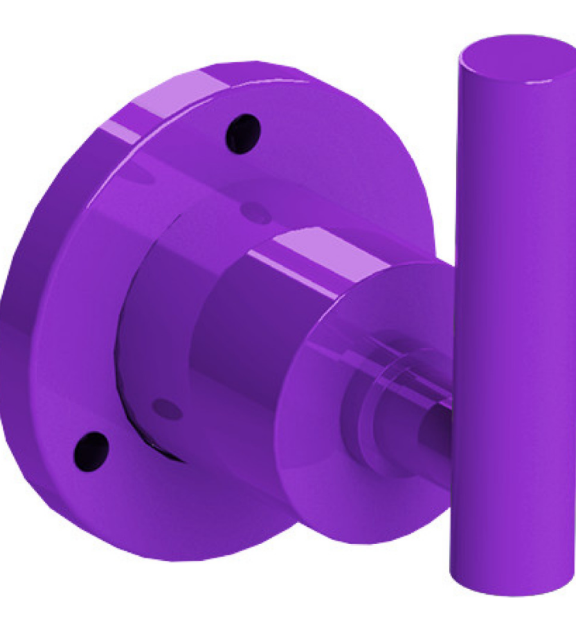Rubinet T2XGNL Two Way Diverter With ShutOff Trim Only