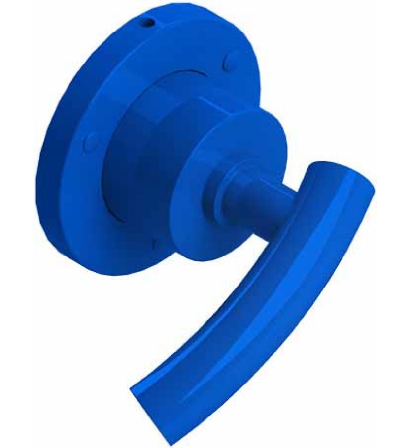 Rubinet T2XHOL Two Way Diverter With ShutOff, Trim Only