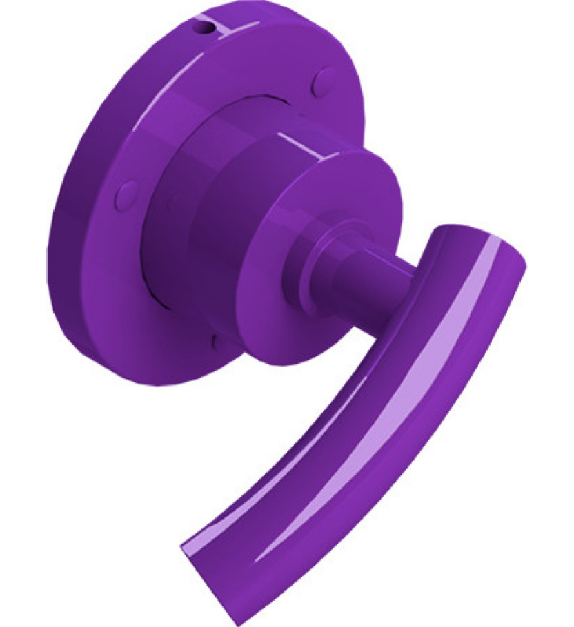 Rubinet T2XHOL Two Way Diverter With ShutOff, Trim Only