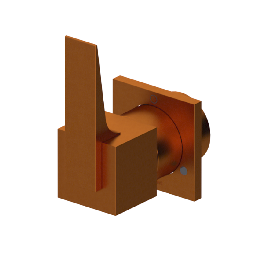 Rubinet T2XRSL Two Way Diverter With ShutOff, Trim Only