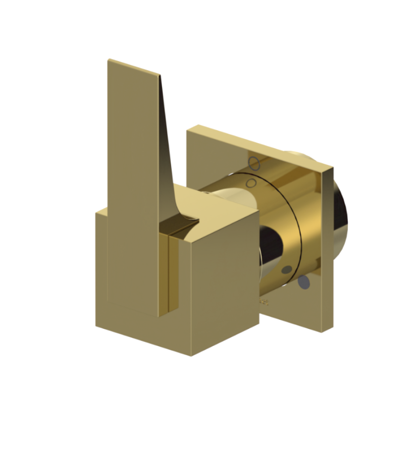 Rubinet T2XRSL Two Way Diverter With ShutOff, Trim Only