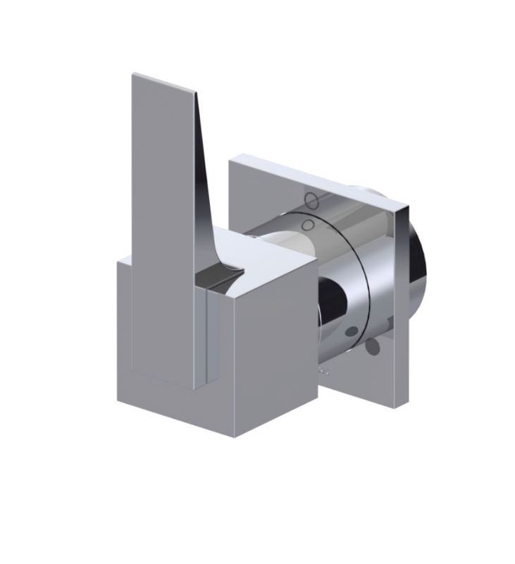 Rubinet T2XRSL Two Way Diverter With ShutOff, Trim Only