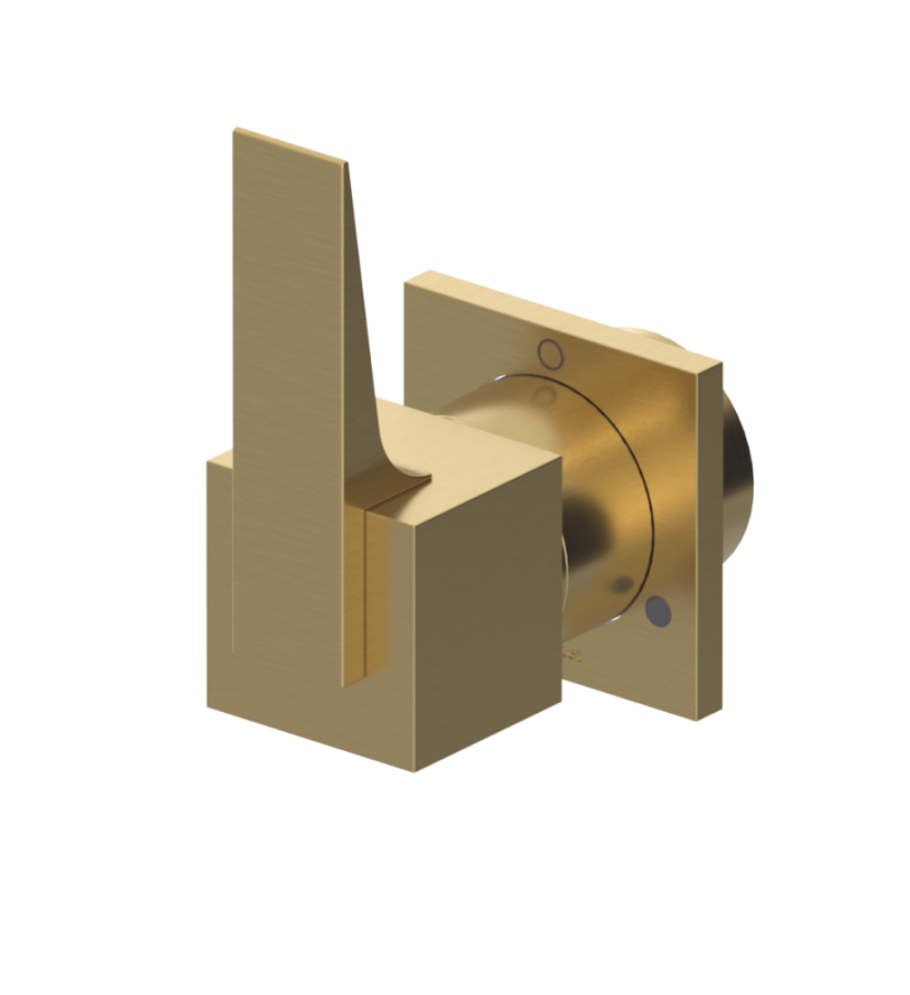 Rubinet T2XRSL Two Way Diverter With ShutOff, Trim Only