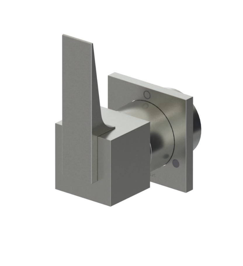 Rubinet T2XRSL Two Way Diverter With ShutOff, Trim Only