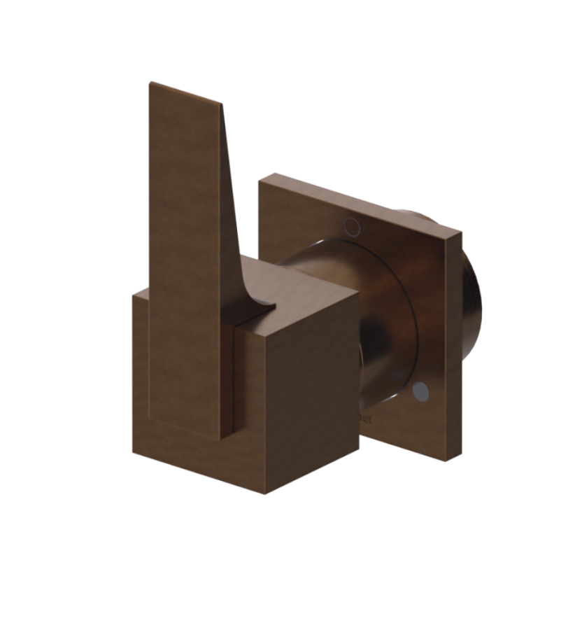 Rubinet T2XRSL Two Way Diverter With ShutOff, Trim Only