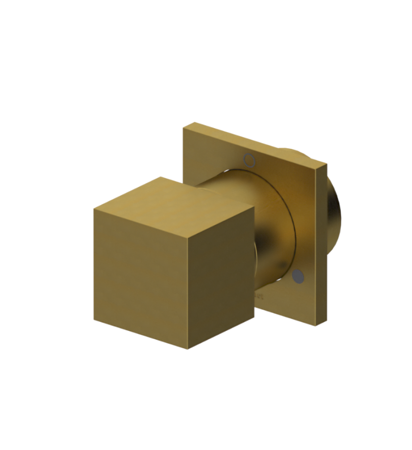 Rubinet T2XRSQ Two Way Diverter With ShutOff, Trim Only - Parent