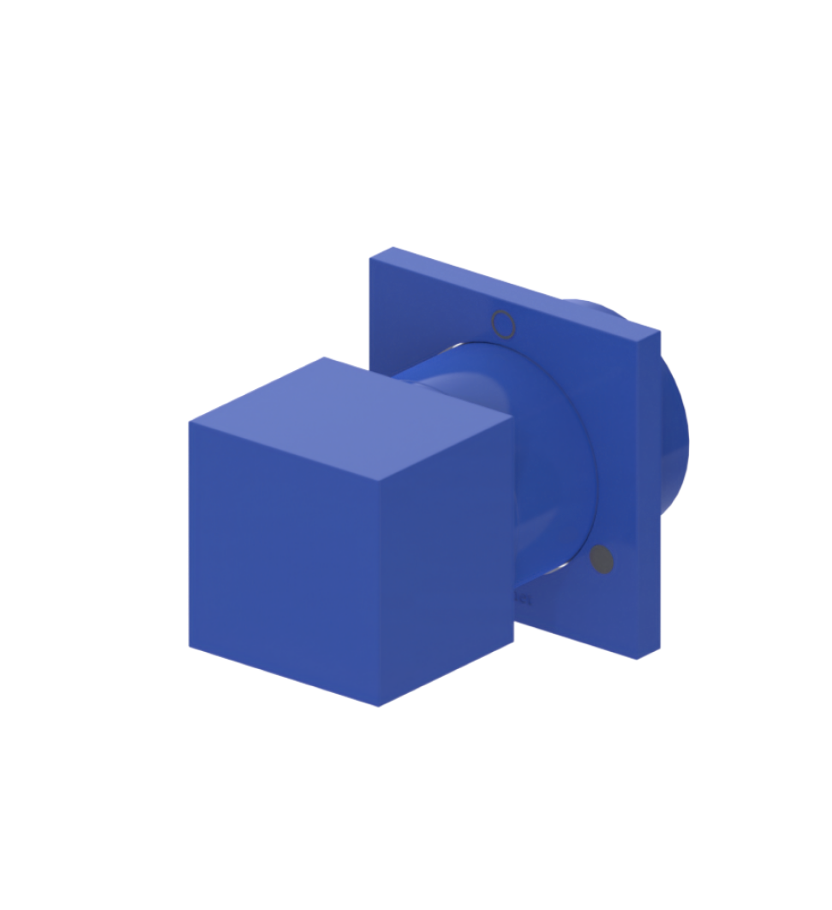 Rubinet T2XRSQ Two Way Diverter With ShutOff, Trim Only
