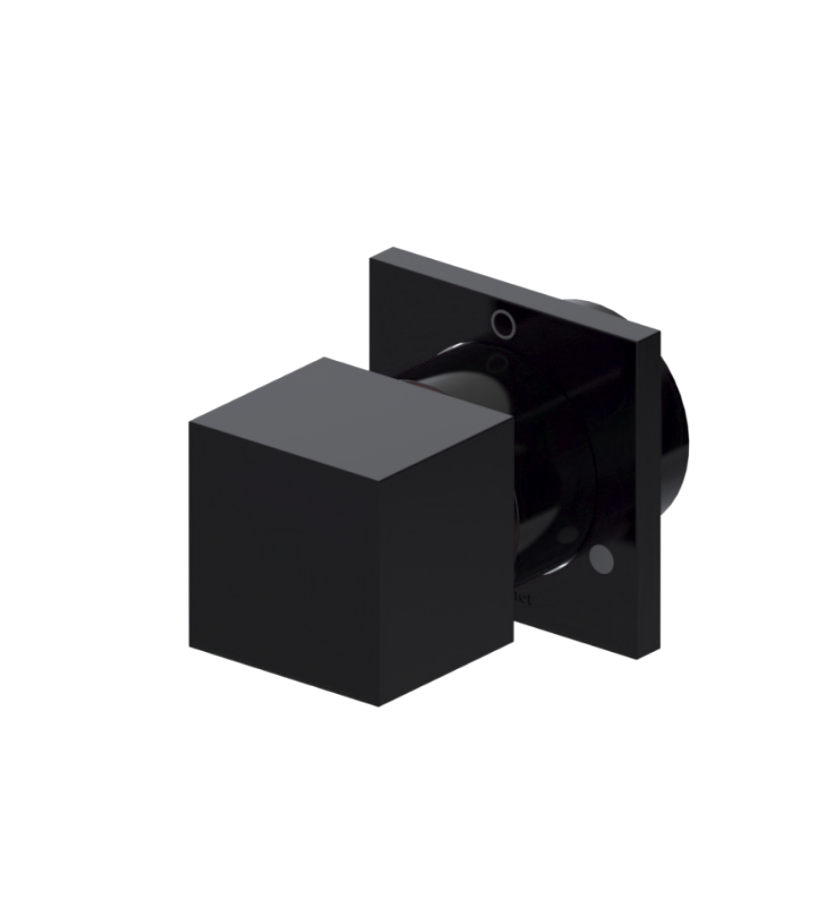Rubinet T2XRSQ Two Way Diverter With ShutOff, Trim Only