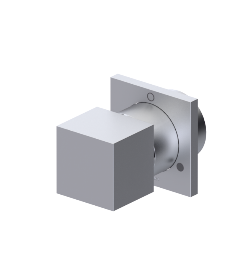 Rubinet T2XRSQ Two Way Diverter With ShutOff, Trim Only