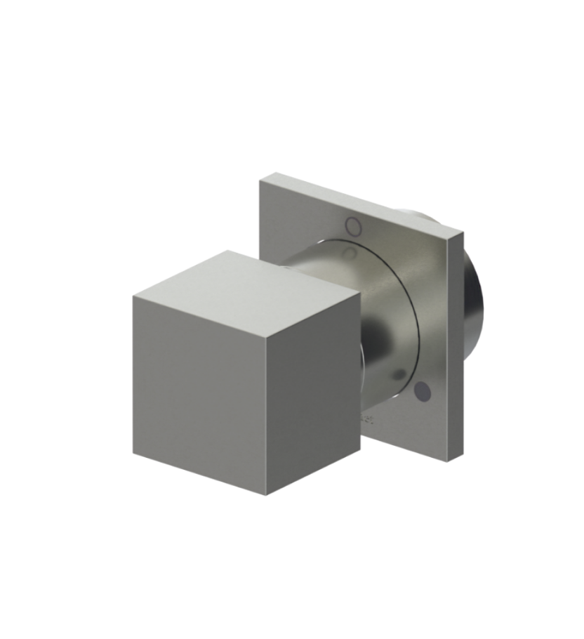 Rubinet T2XRSQ Two Way Diverter With ShutOff, Trim Only