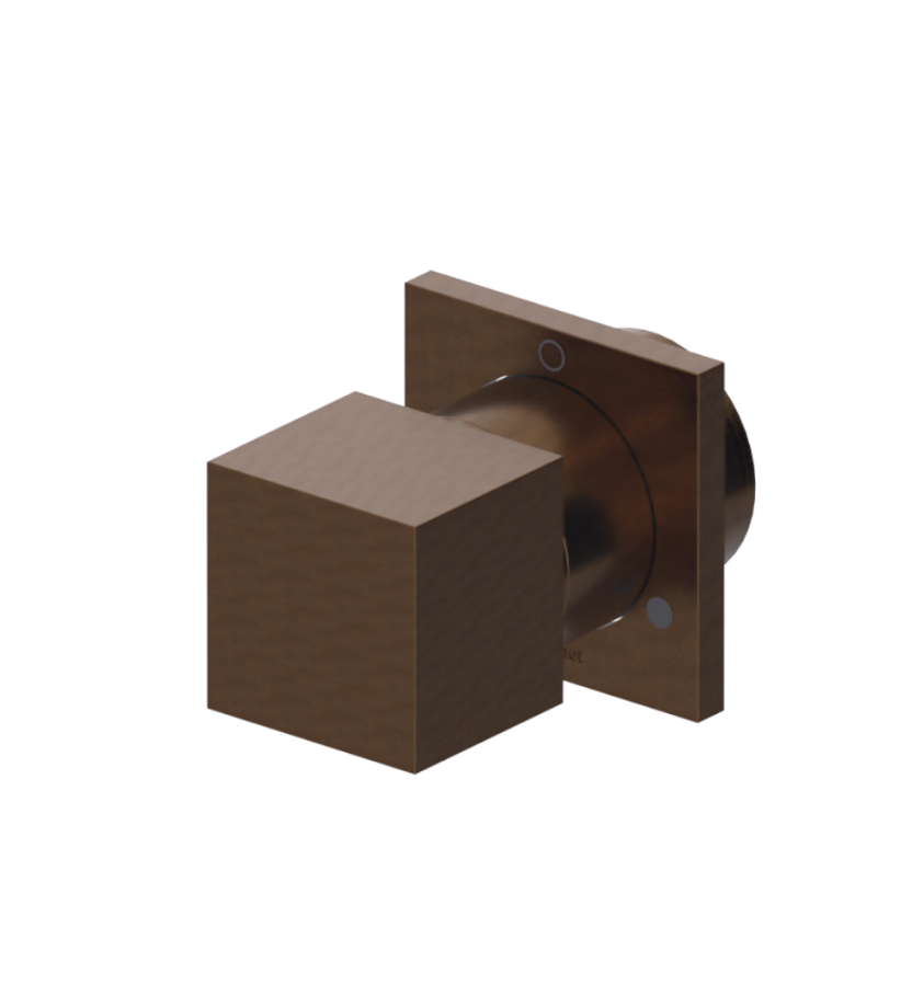 Rubinet T2XRSQ Two Way Diverter With ShutOff, Trim Only