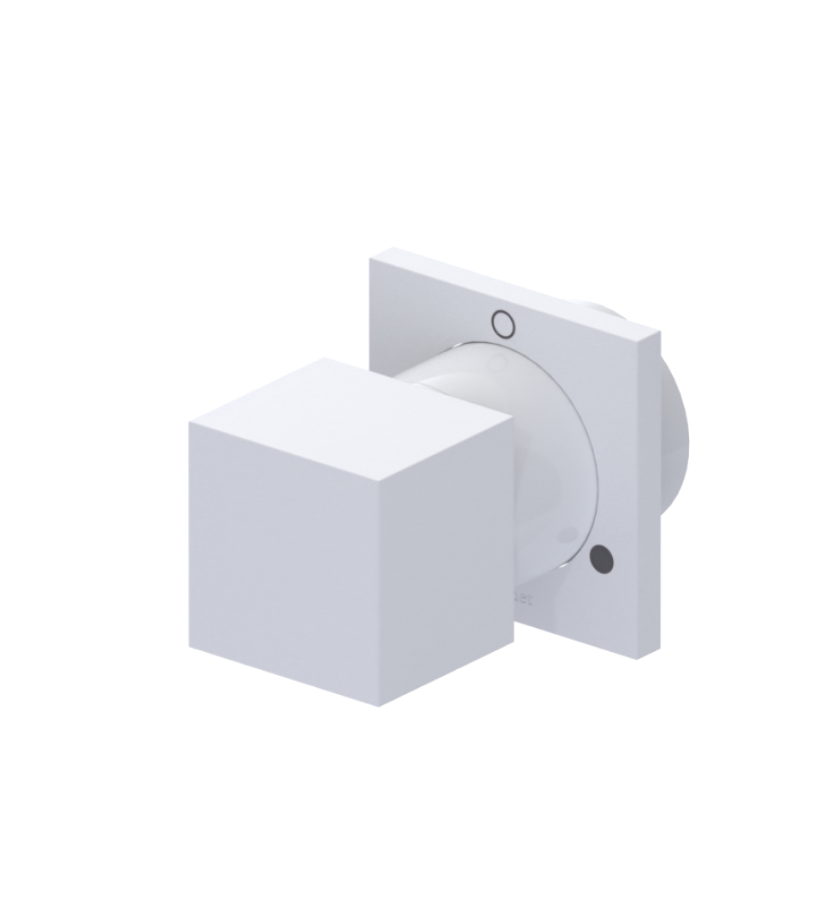 Rubinet T2XRSQ Two Way Diverter With ShutOff, Trim Only