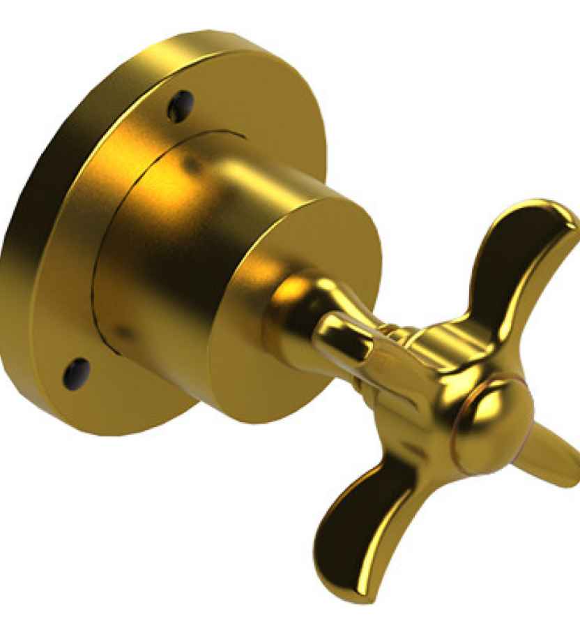 Rubinet T2XRVC Two Way Diverter With ShutOff, Trim Only