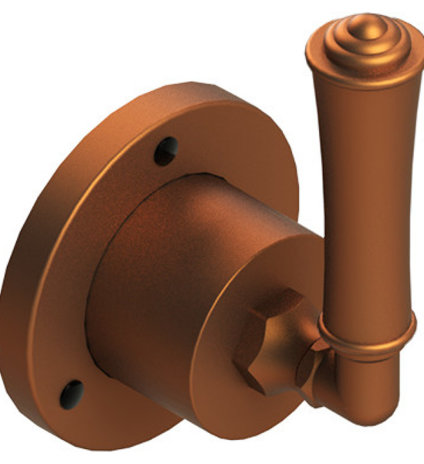 Rubinet T2XRVL Two Way Diverter With ShutOff, Trim Only