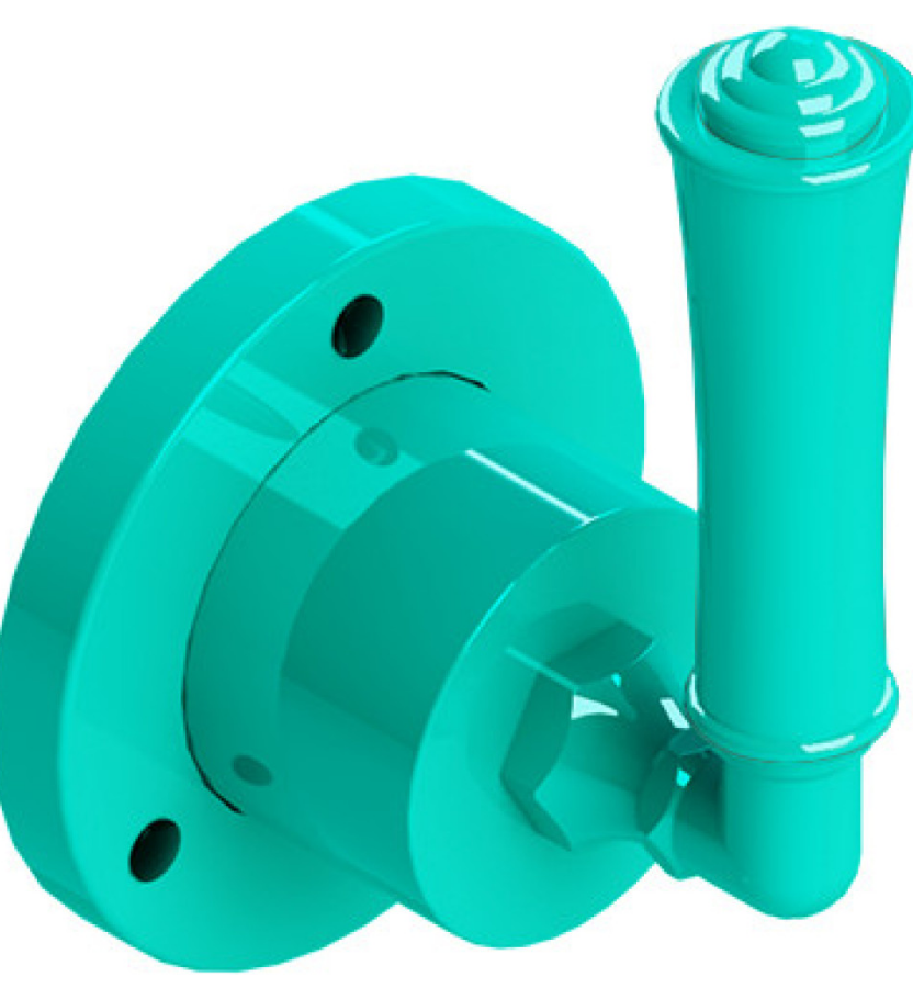 Rubinet T2XRVL Two Way Diverter With ShutOff, Trim Only
