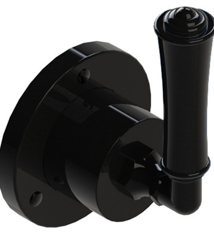 Rubinet T2XRVL Two Way Diverter With ShutOff, Trim Only
