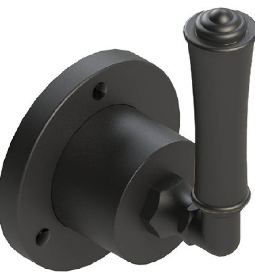 Rubinet T2XRVL Two Way Diverter With ShutOff, Trim Only