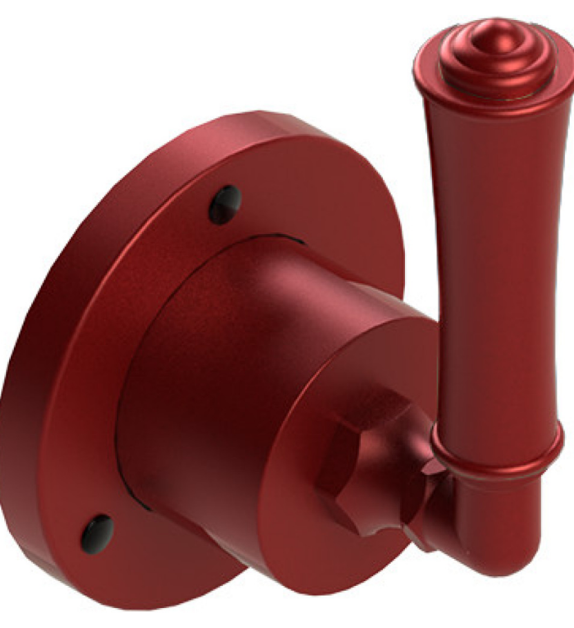 Rubinet T2XRVL Two Way Diverter With ShutOff, Trim Only