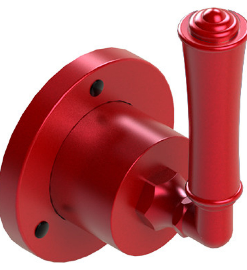 Rubinet T2XRVL Two Way Diverter With ShutOff, Trim Only