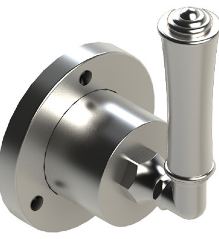 Rubinet T2XRVL Two Way Diverter With ShutOff, Trim Only