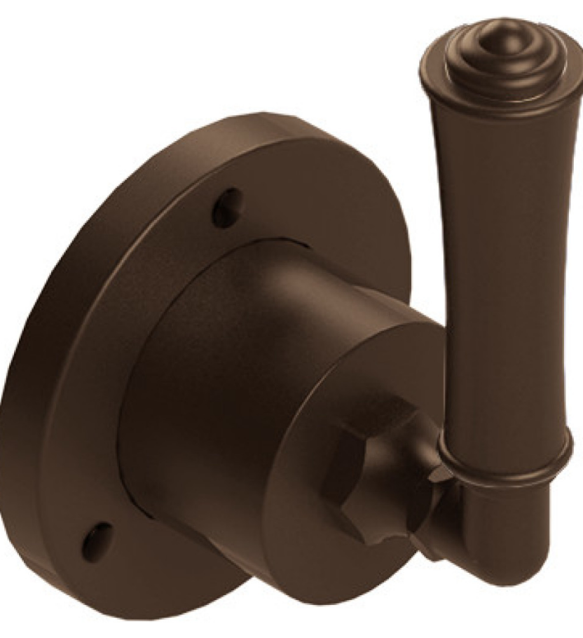 Rubinet T2XRVL Two Way Diverter With ShutOff, Trim Only