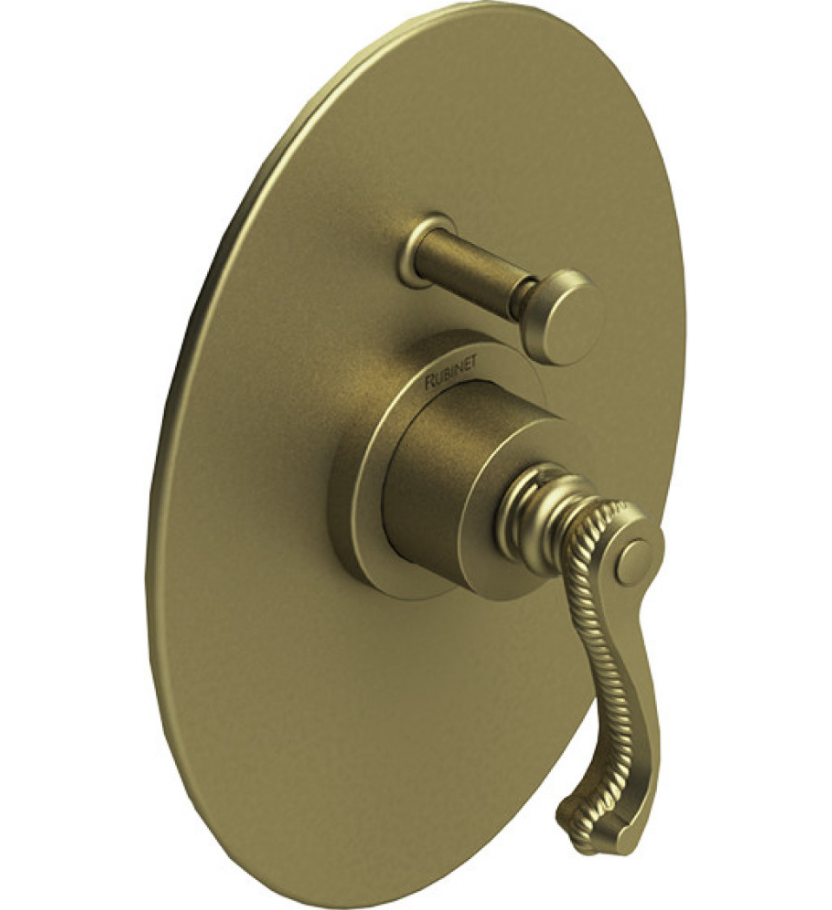 Rubinet T2YETL Pressure Balance Shower Valve With Stop Two Way Diverter Trim Only - Parent