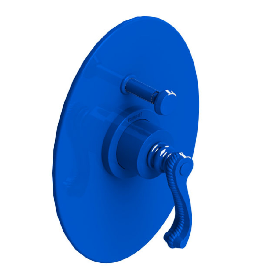 Rubinet T2YETL Pressure Balance Shower Valve With Stop Two Way Diverter Trim Only