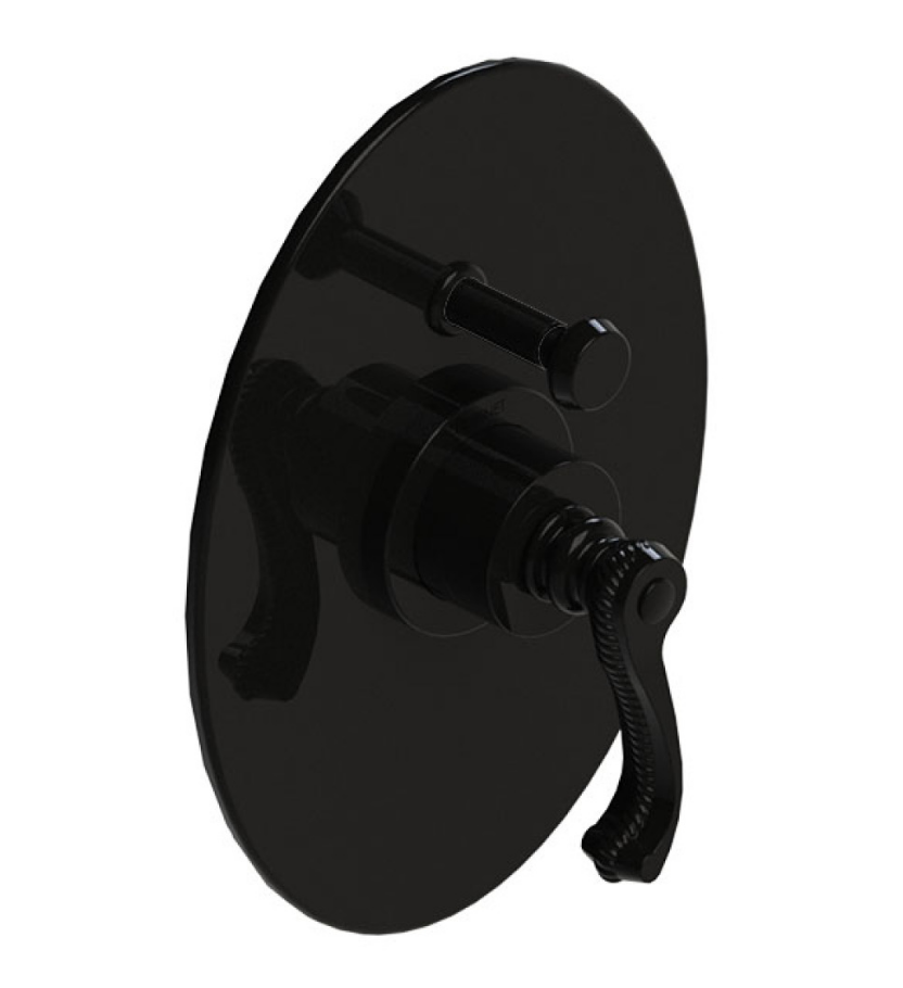 Rubinet T2YETL Pressure Balance Shower Valve With Stop Two Way Diverter Trim Only