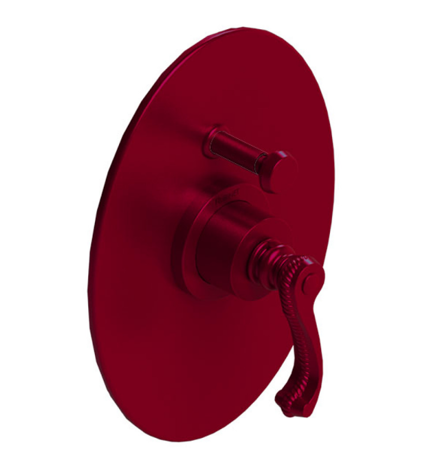 Rubinet T2YETL Pressure Balance Shower Valve With Stop Two Way Diverter Trim Only