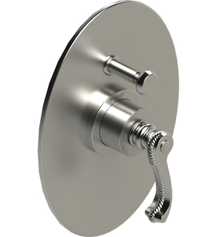 Rubinet T2YETL Pressure Balance Shower Valve With Stop Two Way Diverter Trim Only