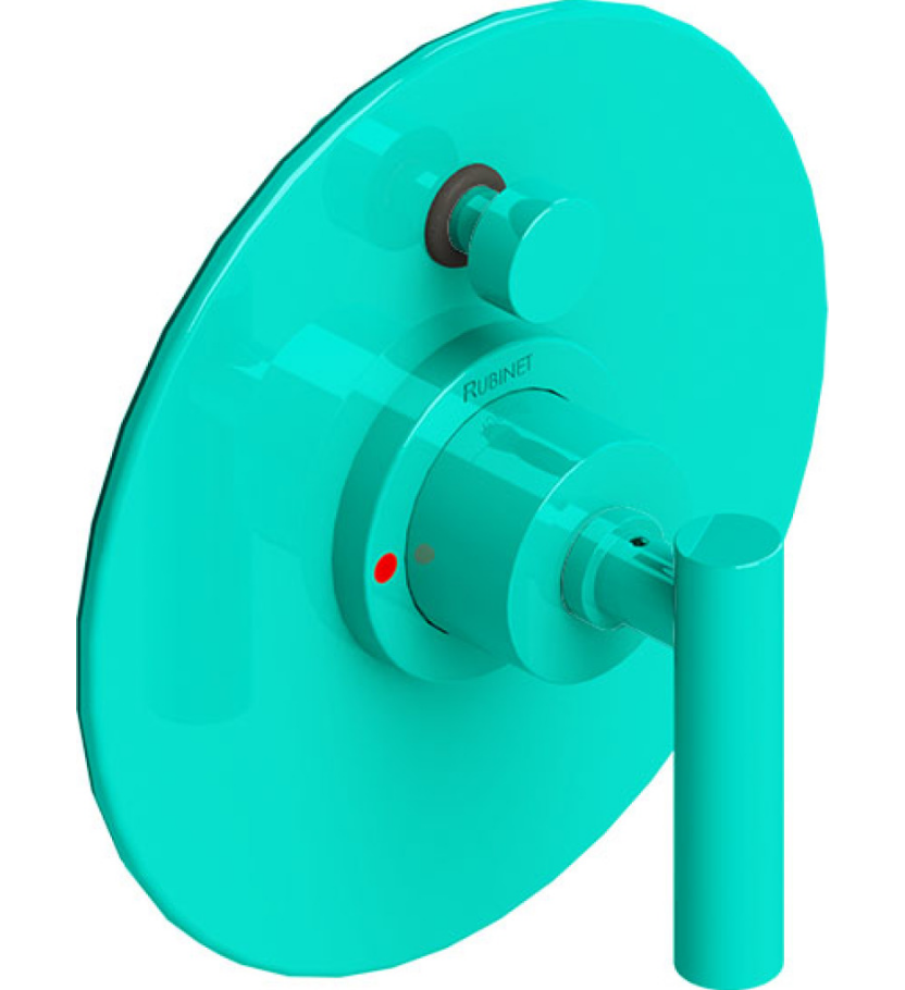 Rubinet T2YGNL Pressure Balance Shower Valve With Stop Two Way Diverter Trim Only