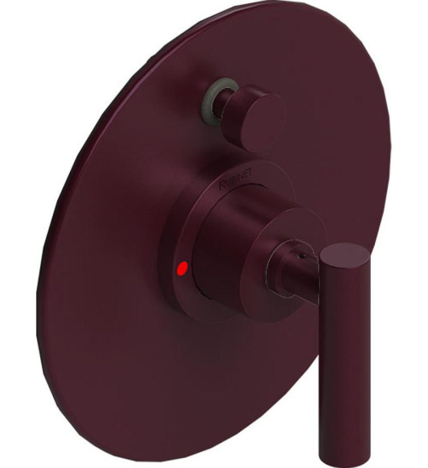 Rubinet T2YGNL Pressure Balance Shower Valve With Stop Two Way Diverter Trim Only