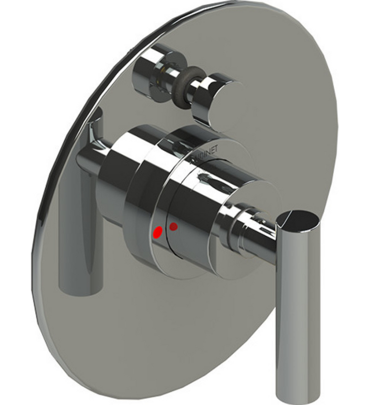 Rubinet T2YGNL Pressure Balance Shower Valve With Stop Two Way Diverter Trim Only