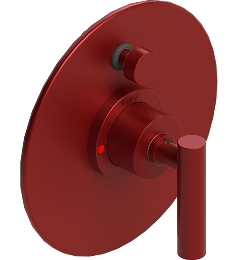 Rubinet T2YGNL Pressure Balance Shower Valve With Stop Two Way Diverter Trim Only