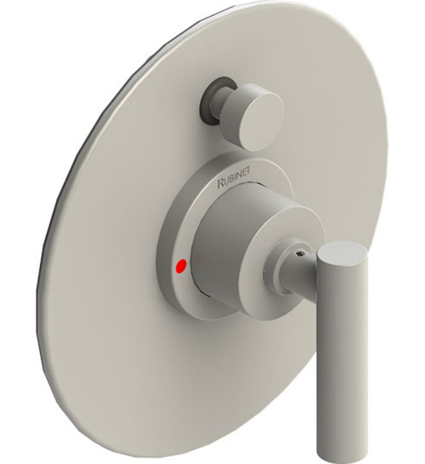 Rubinet T2YGNL Pressure Balance Shower Valve With Stop Two Way Diverter Trim Only