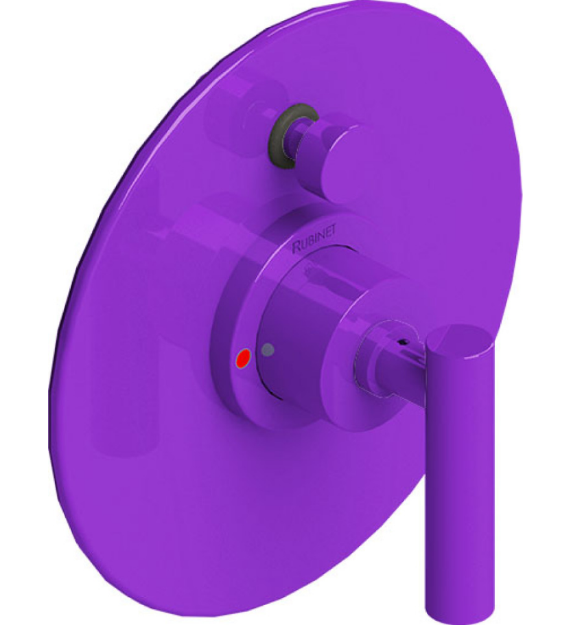 Rubinet T2YGNL Pressure Balance Shower Valve With Stop Two Way Diverter Trim Only