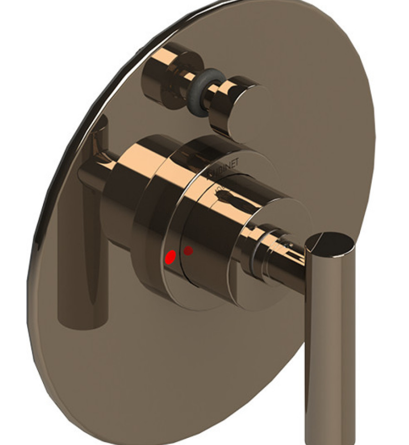 Rubinet T2YGNL Pressure Balance Shower Valve With Stop Two Way Diverter Trim Only