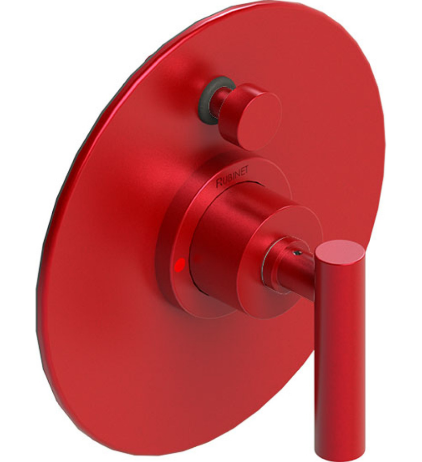 Rubinet T2YGNL Pressure Balance Shower Valve With Stop Two Way Diverter Trim Only