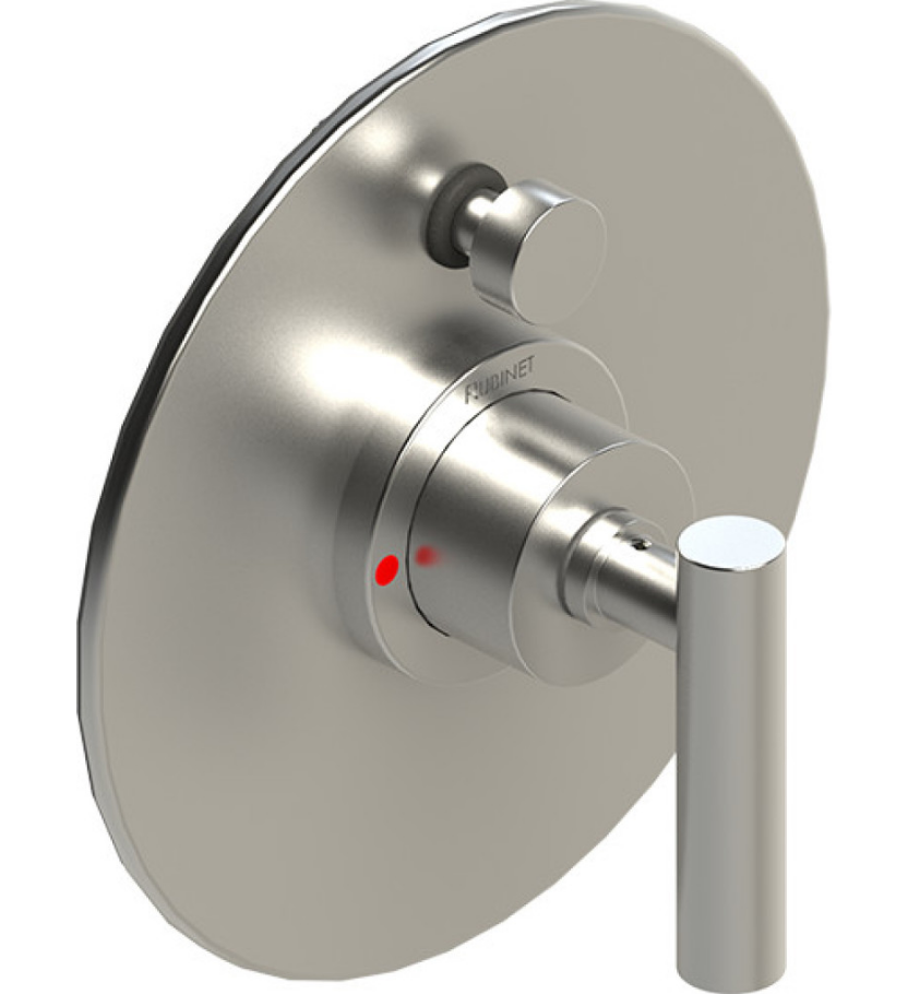 Rubinet T2YGNL Pressure Balance Shower Valve With Stop Two Way Diverter Trim Only