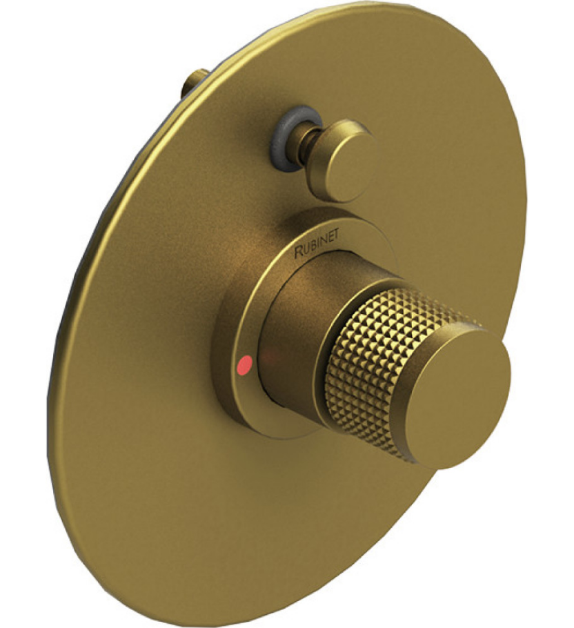 Rubinet T2YHOR Pressure Balance Shower Valve With Stop Two Way Diverter, Trim Only - Parent