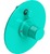 Rubinet T2YHOR Pressure Balance Shower Valve With Stop Two Way Diverter, Trim Only