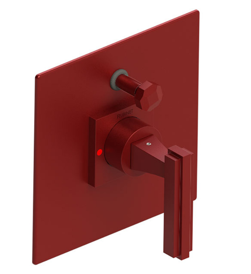 Rubinet T2YMQL Pressure Balance Shower Valve With Stop Two Way Diverter Trim Only