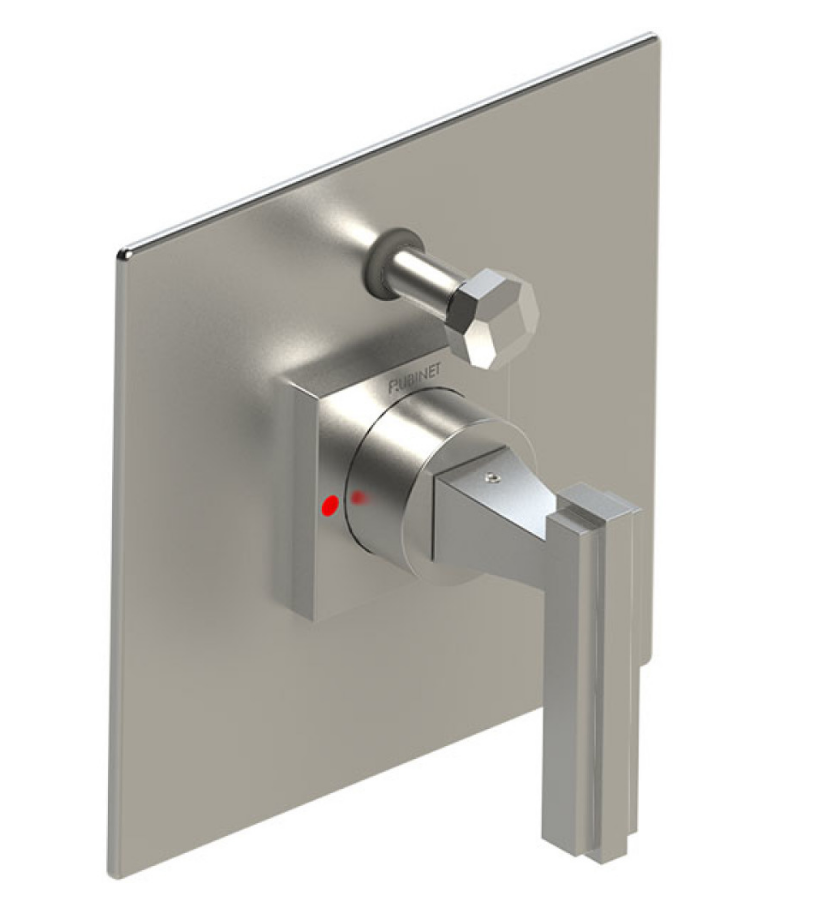 Rubinet T2YMQL Pressure Balance Shower Valve With Stop Two Way Diverter Trim Only