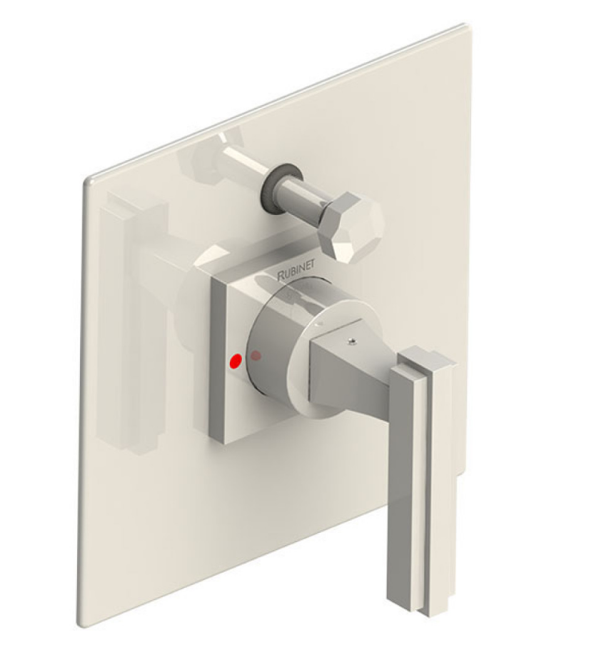 Rubinet T2YMQL Pressure Balance Shower Valve With Stop Two Way Diverter Trim Only