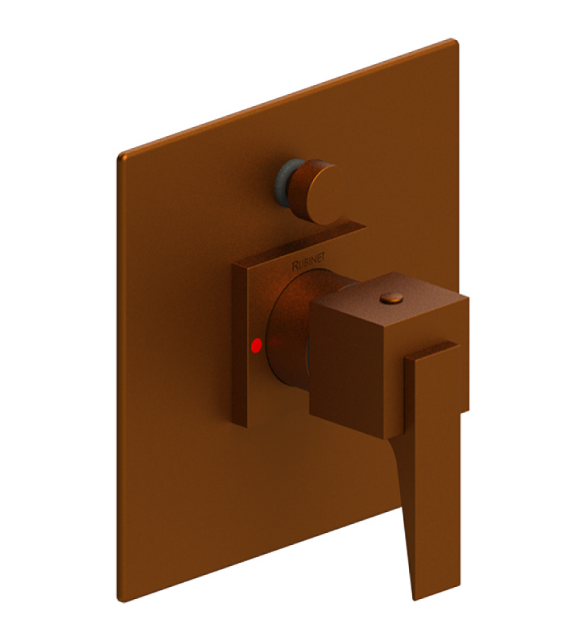 Rubinet T2YRSL Pressure Balance Shower Valve With Stop Two Way Diverter