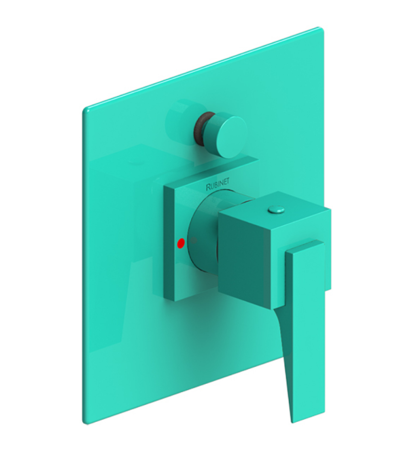 Rubinet T2YRSL Pressure Balance Shower Valve With Stop Two Way Diverter