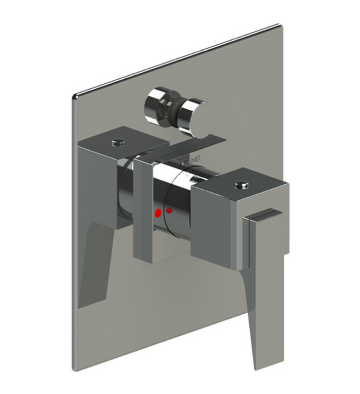 Rubinet T2YRSL Pressure Balance Shower Valve With Stop Two Way Diverter