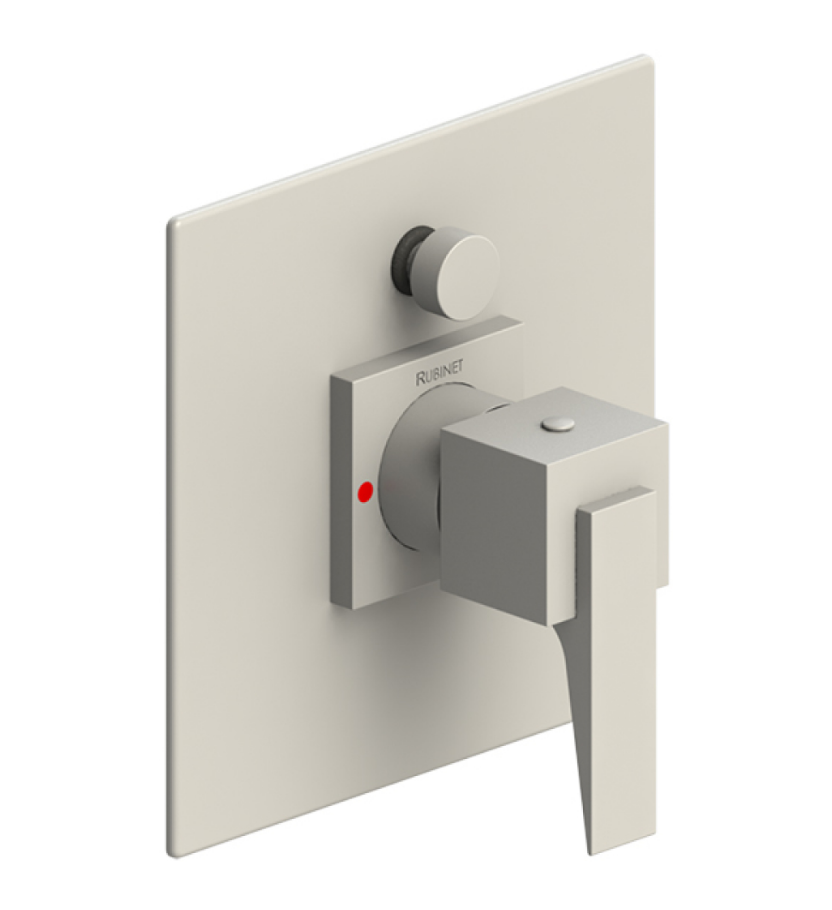 Rubinet T2YRSL Pressure Balance Shower Valve With Stop Two Way Diverter