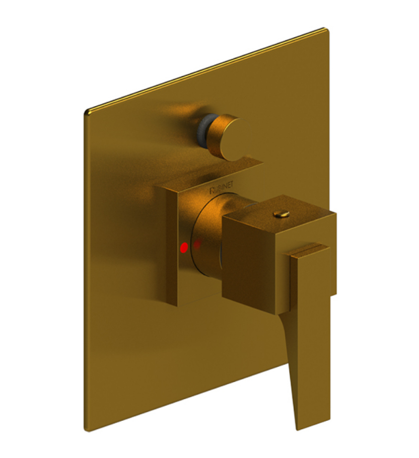 Rubinet T2YRSL Pressure Balance Shower Valve With Stop Two Way Diverter