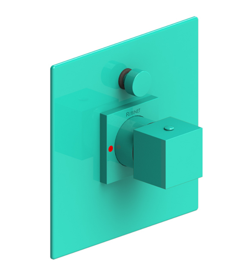 Rubinet T2YRSQ Pressure Balance Shower Valve With Stop Two Way Diverter